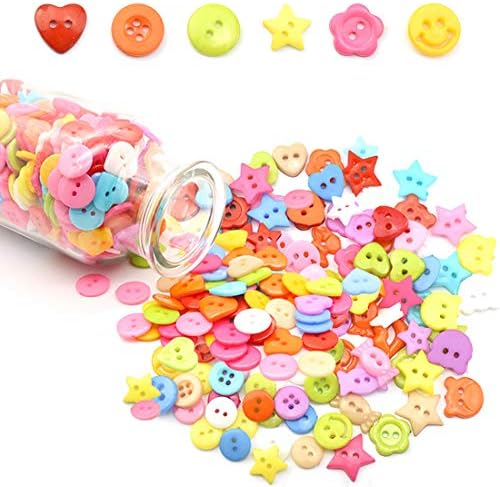 1000-1200 PCS Assorted Resin Buttons for Stitching DIY Crafts Youngsters’s Handbook Button Portray, DIY Handmade Decoration Arts & Crafts, Ornament, Collections. (2/4Holes Multicolor Multi-Form)