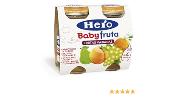 Hero Baby Bebida Infantil de Frutas Variadas para Bebés a partir ...