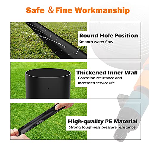 Trampolin Sprinkler, 12m Trampolin Wassersprinkler, Sommer Outdoor Trampolin Wasser Sprinkler, Trampolin Spray, Wasserpark Garten Sprinkler, Wasserspiel Trampolin Zubehör für Kinder Jungen Mädchen