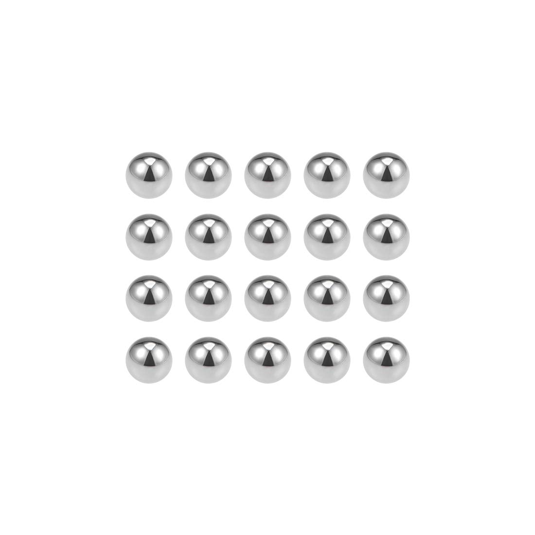 Photo 1 of uxcell Precision Balls 7.5mm Solid Chrome Steel G10 for Ball Bearing Keychain Wheel 20pcs