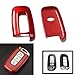 iJDMTOY (1 Exact Fit Gloss Metallic Red Smart Remote Key Fob Shell for Hyundai Veloster Sonata Elantra Genesis Kia Optima Forte (Please Double Check The Year/Fitment in Description)