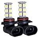 BEAMFUN Super Bright LED 18-SMD 5050 9005 HB3 Bulbs for DRL or Fog Lights, White (Pack of 2)