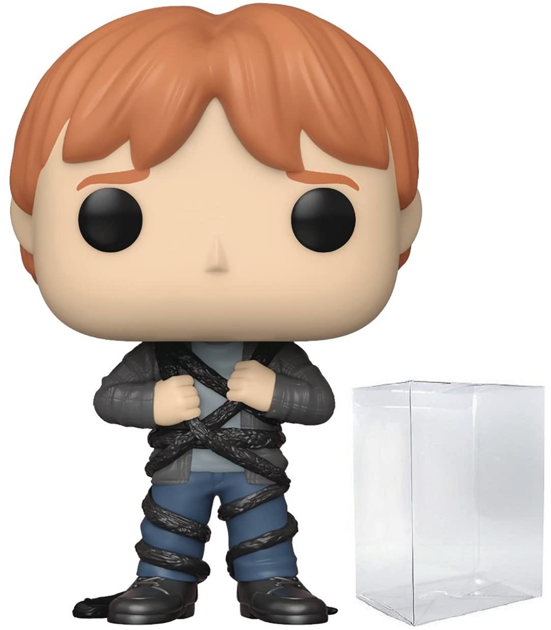 Harry Potter 20th Anniversary - Ron Weasley in Devil's Snare Funko Pop! Vinyl Figure (Bundled with Compatible Pop Box Protector Case), Multicolored, 3.75 inches
