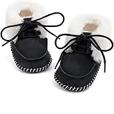 HsdsBebe Baby Ankle Boots Infant Boys Girls Fleece Booties Anti-Slip Rubber Sole Sneakers Toddler Newborn Walking Crib Shoes