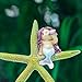 Sharlity Starfish and Mermaid Set Cute for Cake Topper Aquarium Bathroom Home Decor Women's Day Birthday Gift