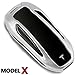 First2savvv Alumium Hard Keyless Remote Key Fob Flip Key Protection Case Cover For Tesla Model X CAR-YS-Model X-16