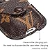 Gift-Hero Compatible with Airpods 1&2 Case,Luxury Classic Leather Shockproof Airpod Cover Designer Stylish Fashion Fun Cool Chic Keychain Design Skin Cases for Girls Man Woman Air pods(Brown Logo Bag)