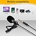  Lavalier Lapel Microphone 3.5mm Mic Pro for iPhone Android Smartphones，Noise Cancelling Mic Recording/Video Conference/Studio/Interview/Youtube/Podcast/Voice Dictation