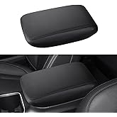 INTGET for 2025 2026 Subaru Outback Accessories Car Center Console Cover for Subaru Outback/Legacy 2025 2024 2023 2022 2020 2021 Leather Armrest Cover Arm Rest Box Lid Seat Protector (Black Stitches)