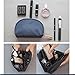 2 Pcs Small Travel Clutch Makeup Cosmetic Bag Set For Purse Handy Compact Cosmetic Storage Pouch Organizer For Women Teens Girls (black)