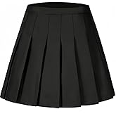 Laimi Duo Women Pleated Skirt Tennis Golf Skorts with Lining Shorts Athletic Pleated Skirts for Women