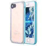iPhone 8 Case,iPhone 7 Case, LONTECT Slim Thin iPhone 8/iPhone 7 Waterproof Shockproof Dirtproof Snowproof Case with Clear Back Cover for Apple iPhone 8/iPhone 7 - Teal