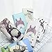 Japanese Style PU Leather Cute Totoro Pattern Cartoon Trifold Wallet Cash Coin Long Purse Card Holder for Youths & Teens (Style #7)