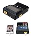 ROKKES Universal Intelligent Battery Charger - NOKOSER D4U 4Bay Rapid Digital LCD Display Smart Charger, USB Powered + Power Bank + Battery Tester For Rechargeable 18650/IMR/Li-ion/LiFePO4/Ni-MH/Cd AA
