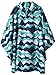 SaphiRose Unisex Rain Poncho Jacket Coat Hooded for Adults Women Men with Pockets(Lilies)