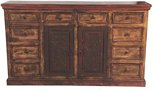 Moti FurnitureArvada Buffet with 10-Drawer and 2-Carved Door