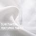 Lazzzy Kitchen Curtains Cafe Curtain Set for Living Light Filtering Tier Curtains Bedroom Window Curtain for Bathroom Door Curtains Thermal Insulated Drapes 24 Inch 2 Panels White