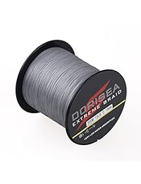 Dorisea Extreme Braid   Cuerda de pesca trenzada 100   Pe, color gris, de 14.8 ft a 16.4 ft, resistente a la abrasión