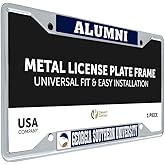 Desert Cactus Georgia Southern University Car Accessories Eagles Metal License Plate Frame and Tag Holder for Front or Rear of Car (Alumni)
