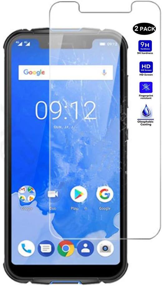 XMTN Ulefone Armor 5 5.85" Screen Protector,0.3mm 9H Hardness Tempered Glass Clear Screen Protector for Ulefone Armor 5 Smartphone (2 Pack)