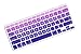 DHZ Big Font Violet Gradient Keyboard Cover Silicone Skin for 2015 or Older Version MacBook Air 13 MacBook Pro 13 15