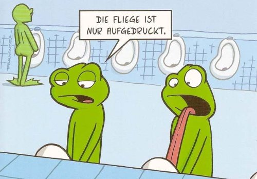 Postkarte Die Fliege Ist Nur Aufgedruckt Amazonde - 