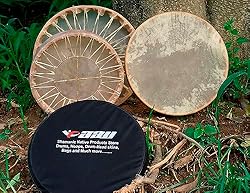 American Shamanic Native Drum Bison Natural Hide