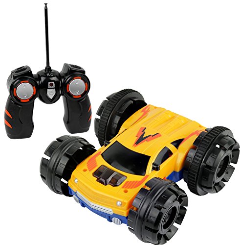 Click n  play double sided tumbling stunt rolling rc re…
