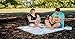 Monkey Mat - Plush Mat | Lightweight Luxuriously Soft Waterproof Picnic Travel Blanket with Corner Weights - 5' x 5' (Gray Arrows)