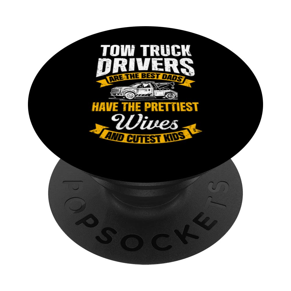 Tow Trucker Tow Truck Driver Tow Operator Breakdown Truck PopSockets Swappable PopGrip