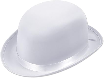 White bowler hat Clearance