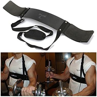 Iris Fitness Adjustable Fitness Supporter Arm Blaster Body Bicep Building Bomber Weight Lifting Straps