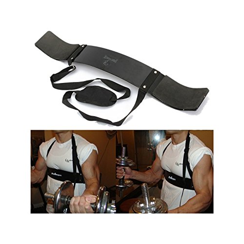 Iris Fitness Adjustable Fitness Supporter Arm Blaster Body Bicep Building Bomber Weight Lifting Straps