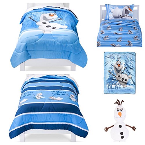 Disney Frozen Olaf 6 Piece Twin Bed In A Bag Bedding Set