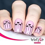 Whats Up Nails - Balloons Nail Stencils Stickers Vinyls for Nail Art Design (2 Sheets, 40 Stencils Total)