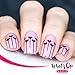 Whats Up Nails - Balloons Nail Stencils Stickers Vinyls for Nail Art Design (2 Sheets, 40 Stencils Total)