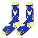HAPPYPOP Men's Novelty Funny Bull Terrier Crew Socks Cute Crazy Funky Dog Cotton Dress Socks