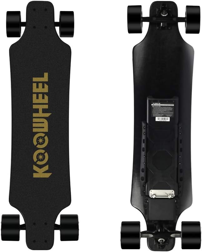 Koowheel Electric Skateboard, D3M 2nd Generation Electric Longboard with Remote - Dual Motor 2x350W 36 Inch Electric Skateboard Kooboard - 24.8 mph Speed, 286 lbs Max Load