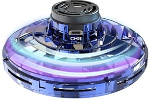 SHENSE 2024 New Flying Spinner Mini Drone Ifly Boomerang Cool Stuff Flying Fidget UFO Toys Exquisite Children's Toys Decompression Toy Delicate Gift Toys for Fidget Spinner Adults Flying Toys (Blue)