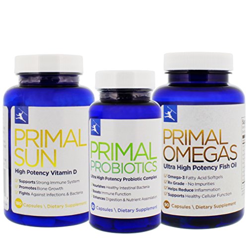 Primal Blueprint - Essentials Kit | Primal Sun, Omegas and Probiotics Primal Blueprint - Essentials Kit | Primal Sun, Omegas and Probiotics