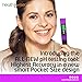 Digital pH Meter - Pocket Size - pH Pen Tests Household Drinking Water, Aquarium, Swimming Pools, Hydroponics, Water Quality, with ATC, 0-14 pH Measuring Range with 6X pH Buffer Powders. Purple