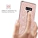 Samsung Galaxy Note 9 Case 2018, BENTOBEN Stylish Protective Shockproof Cell Phone Cases, Luxury Glitter Bling Pretty Phone Cover, Slim Shiny Sparkle Phone Cover Case for Girls, Women - Rose Gold