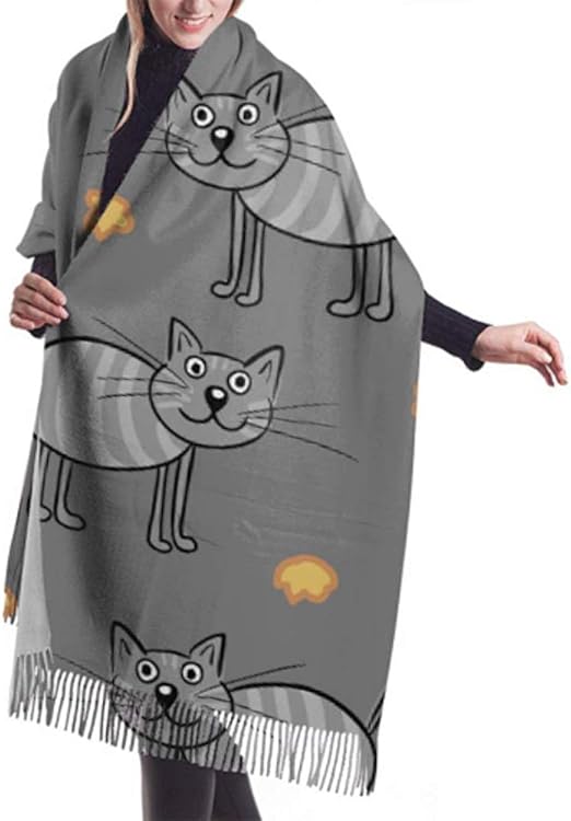 H.D. Damenschal, Winter, Kaschmir, Feel, niedlich, flach, Motiv Schals