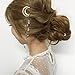 Wensltd Clearance! Moon Crystal Rhinestone Beads Dangle Hairpin Hair Clip Women Bridal Jewelry (A)