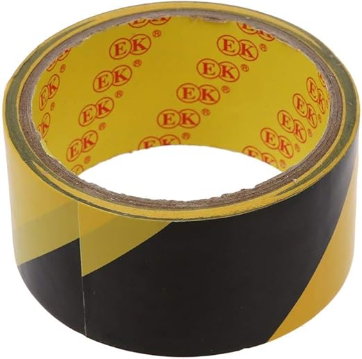 SDigitalOffice 32.8Ft 10 Meters Black Yellow Floor Adhesive Safety