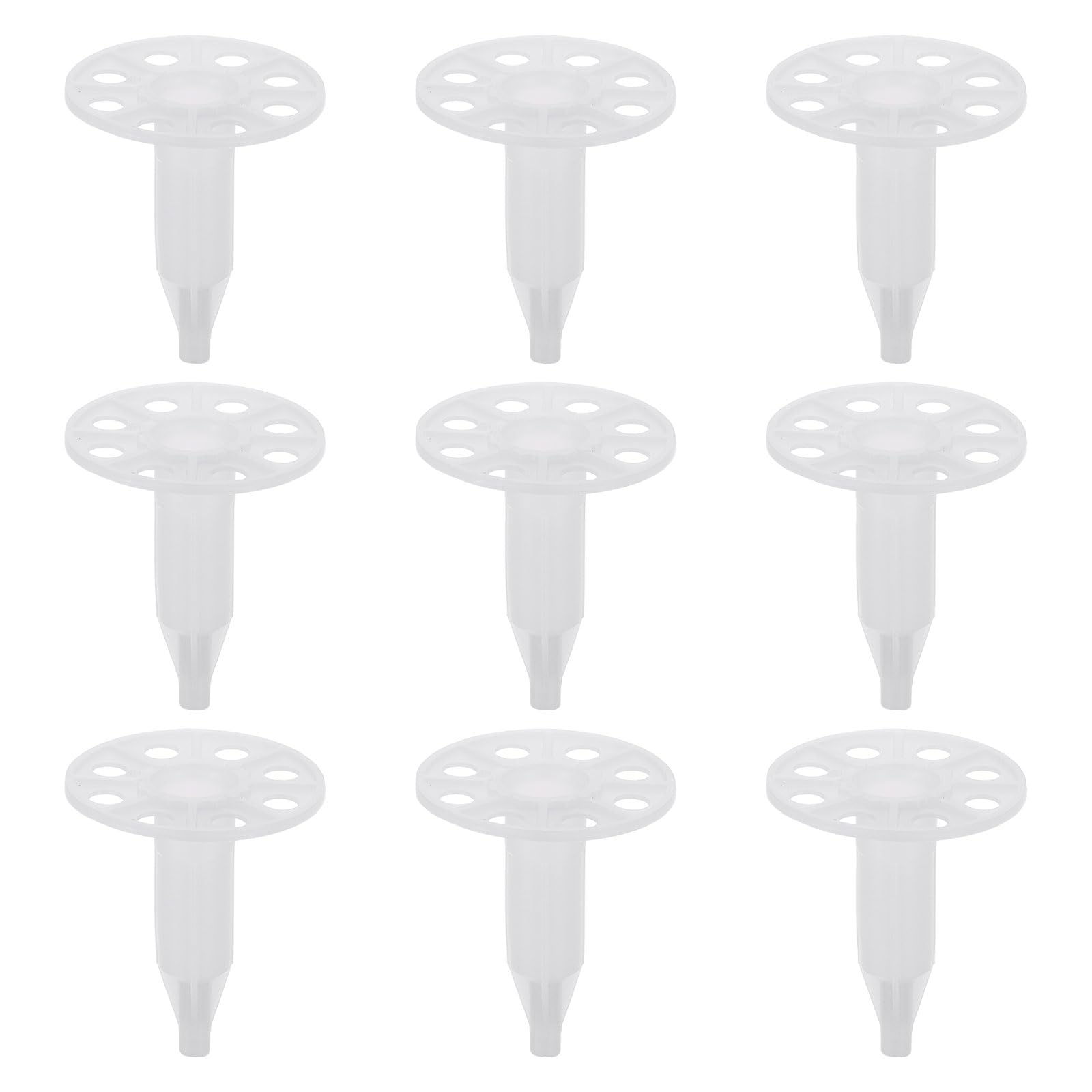 PATIKIL 55mm Perforated Insulation Pins, 50 Set Insulating Nails with Plastic Washers, Steel Nails for Fixing Foam Board to Masonry Wall or Ceiling