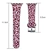 iiteeology Bling Band Compatible with Apple Watch Band 41mm 40mm 38mm, Leather Glitter Band for iWatch Series 9/8/7/6/5/4/3 - HotPink