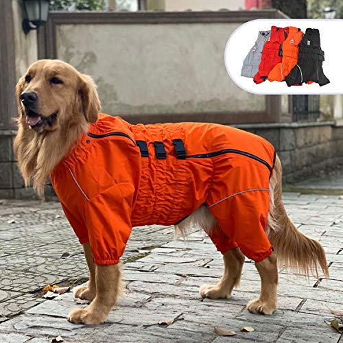 Dogs Waterproof Jacket, Lightweight Waterproof Jacket Reflective Safety