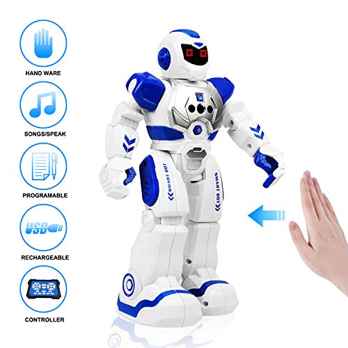 Robbie The Robot Costumes - RC Robot for Kids, Remote Control Robot Toys with LED Lights, Infrared