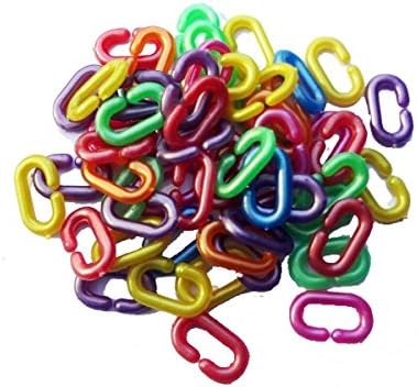 Tapa Parrot Toys African Grey Cockatoo Medium Parrots for Macaws Cockatiel C Chain Links 200 Ea Pearl Colorful Colors